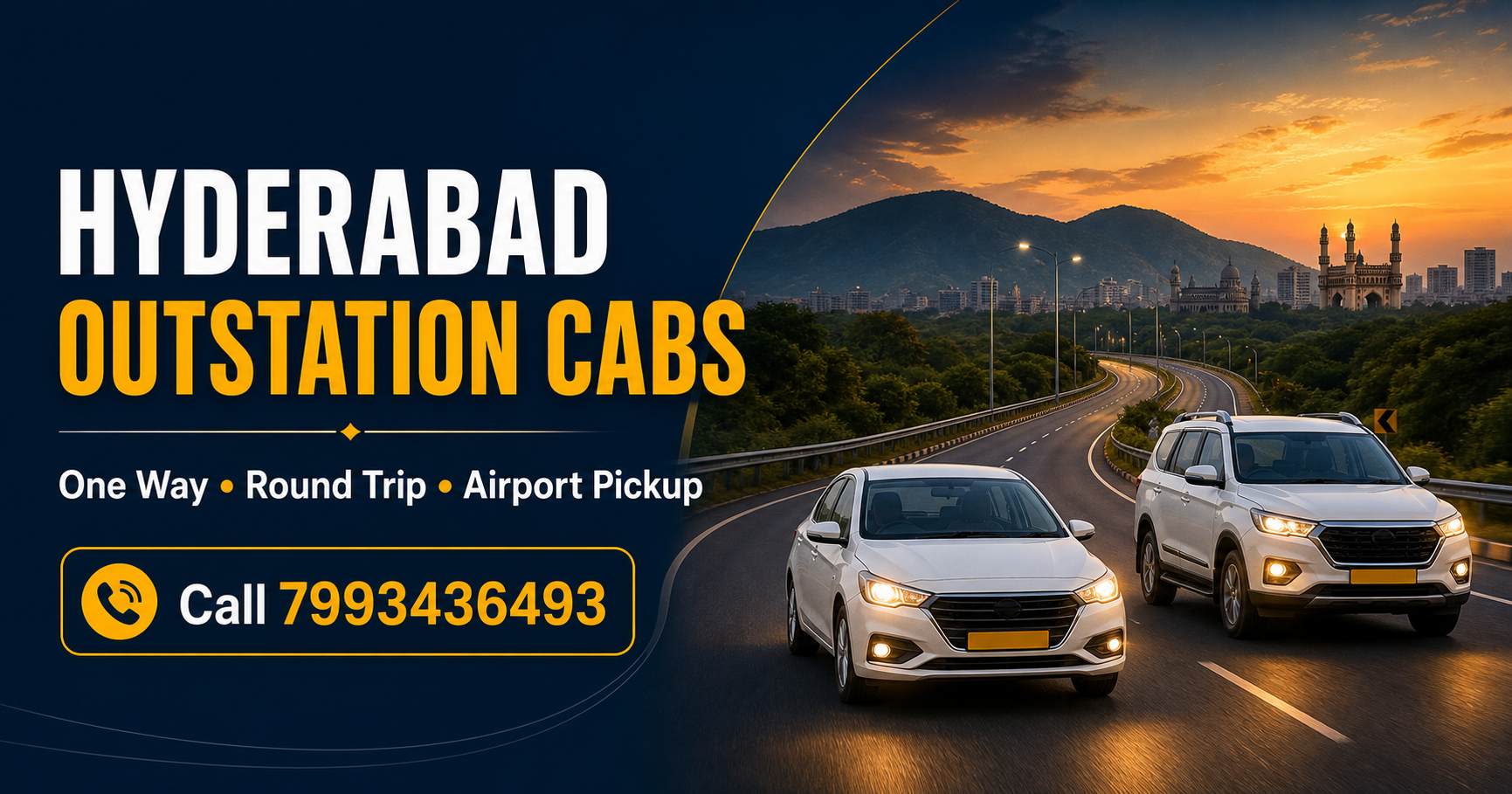 Hyderabad Outstation Cabs vehicles for travel to Davanagere